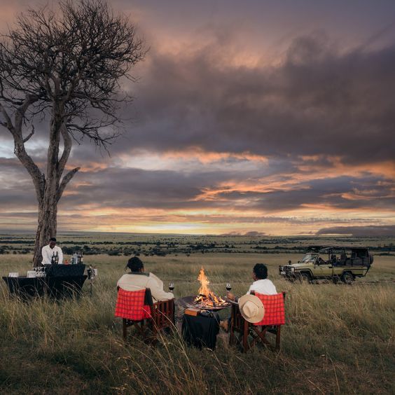 Bush dinner in the plains